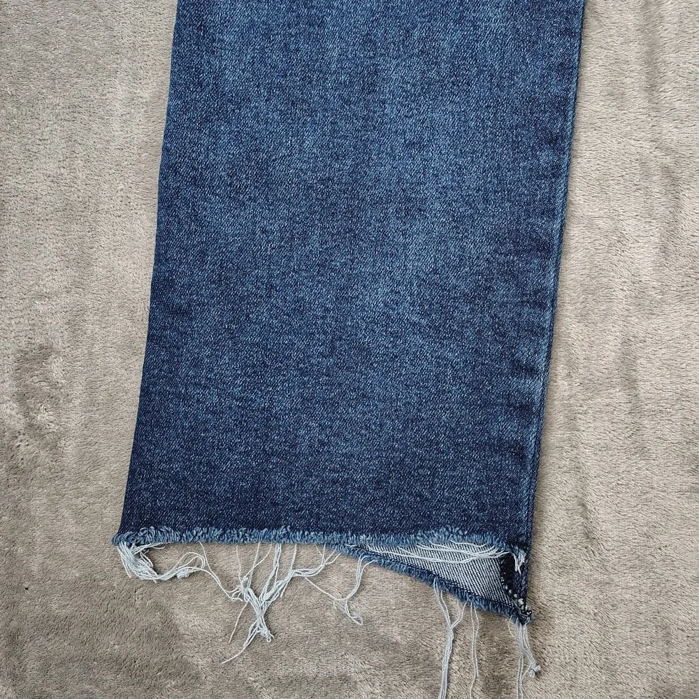 Democracy Jeans Womens 10 Blue Flare Leg AB Solution Medium Wash Stretch Denim‎